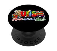 Autisme Accepter Comprendre Aimer Sensibilisation aux TSA PopSockets PopGrip Adhésif