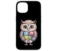 Autisme Autism Awareness Owl Puzzle Heart Neurodiversité Support Coque pour iPhone 13