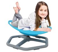 Autisme Chaise Pivotante Enfant, 360° Carrousel Chaise Sensorielle, Jouet Capteur Autisme Garçons Filles, Entraînement Coordination Équilibre (Bleu), avec Accoudoirs Sûrs & Conception Antidérapante