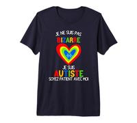 Autisme Je ne suis Pas Bizarre Autiste T-Shirt Haut de Gamme