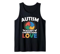 Autisme Sensibilisation Acceptation Amour autistique neurodiverse Débardeur