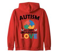 Autisme Sensibilisation Acceptation Amour autistique neurodiverse Sweat à Capuche