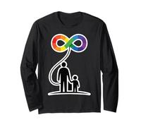 Autisme Soutien Famille avec Symbole Infini Manche Longue