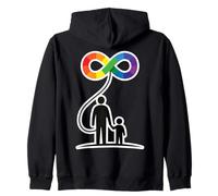 Autisme Soutien Famille avec Symbole Infini Sweat à Capuche