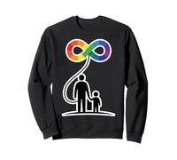 Autisme Soutien Famille avec Symbole Infini Sweatshirt