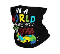 Autisme Soyez Gentil Gentillesse Cache-Col Multifonctionnel Gaiter Élastique Bandeau Magique pour Sports Jogging Adulte 26X30CM