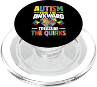 Autisme : Trouvez Le trésor maladroit : The Quirks Autism PopSockets PopGrip pour MagSafe