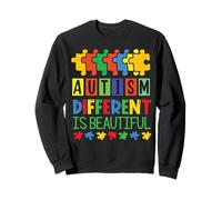 Autisme : Un Soutien autistique différent mais Magnifique pour Maman, Papa et Enfants Sweatshirt