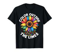 Autiste Autisme Color Outside The Lines T-Shirt