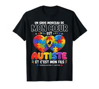 Autiste Mon Fils Sensibilisation Autisme Parent Cadeau T-Shirt