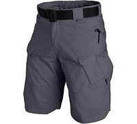 AUTIWITUA Short tactique imperméable pour homme - Léger - Séchage rapide - Respirant - Pour la randonnée, la pêche, gris, Taille M