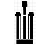 autix 761 Tapis de coffre en velours non tissé noir pour VW T7 Multivan court