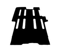 autix Tapis de coffre espace de chargement compatible avec Opel Vivaro Renault Trafic III 3ème génération Combi à partir de 2014 long avec ventilation