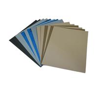 AutKerige Lot de 14 papiers abrasifs ultra fins - Grain 3000 à 20000 - Assortiment de papier abrasif humide et sec de qualité supérieure - 22,9 x 27,9 cm - 7 grains différents pour bois, métal ou