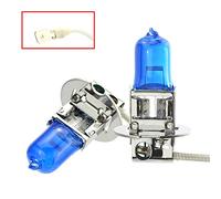 AUTLY Ampoule de Phare H3 100W Ampoule Halogène Super Feux de Route Voiture Lampe de Brouillard 12V Xénon Lumière Blanche