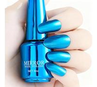 Autmor Vernis à ongles métallique à séchage rapide, effet film miroir, vernis à ongles pailleté pour ongles, gel UV sans lampe, mini flacon de 8 ml, vernis à ongles durable (A10)