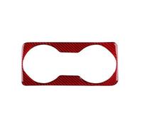 Auto Accessoires Autocollant Fiber Carbone Véritable Souple Équipement Voiture Garniture Cadre Support Verre Pour Seat Pour Leon 2013 2014 2015 Protection Intérieur(Red Carbon)