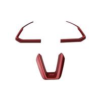 Auto Accessoires Intérieurs Pour Mazda 3 6 Pour CX3 Pour CX-3 Pour CX-5 Pour CX5 Pour CX8 Pour CX 9 Pièces Garniture De Volant Voiture Autocollant Couverture Paillettes(Red)