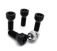 Auto Accessoires roues Compatible avec BMW 325i 325xi 2001-2006 328xi 2007-2008 lot 4 boulons roue et écrous roue M12 x 1,5 OE 36136786419