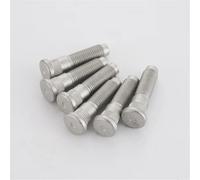 Auto Accessoires roues Compatible avec Jaguar XE XF XJL F-TYPE pour FPACE 6 pièces boulons cannelés moyeu roue vis M12x1,5 diamètre cannelure 13,2 mm longueur 54,3 mm