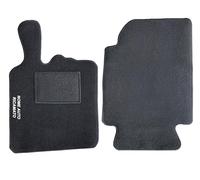 Auto Accessori Lupex | Ensemble de 2 Tapis de Voiture Compatibles avec Smart Fortwo 1 série W450 (1998-2007), Paire Tapis de Sol Auto en Forme, avec Broderie Côté Conducteur, Antidérapant