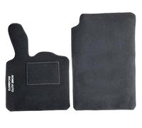 Auto Accessori Lupex | Ensemble de 2 Tapis de Voiture Compatibles avec Smart Fortwo 2 série W451 (2007-2015), Paire Tapis de Sol Auto en Forme, avec Broderie Côté Conducteur, Antidérapant