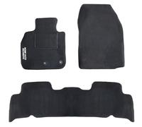 Auto Accessori Lupex | Ensemble de 3 Tapis de Voiture Compatibles avec Scénic X-Mod (2009-2016) avec 2 Clips de Fixation, Tapis de Sol Auto en Forme, avec Broderie Côté Conducteur, Antidérapant