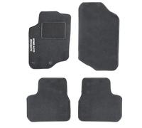 Auto Accessori Lupex | Ensemble de 4 Tapis de Voiture Compatibles avec 207 (2006-2015) avec 2 Clips de Fixation, Tapis de Sol Auto en Forme, avec Broderie Côté Conducteur, Antidérapant