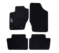 Auto Accessori Lupex | Ensemble de 4 Tapis de Voiture Compatibles avec 307 (2001-2009) avec 2 Clips de Fixation, Tapis de Sol Auto en Forme, avec Broderie Côté Conducteur, Antidérapant