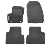 Auto Accessori Lupex | Ensemble de 4 Tapis de Voiture Compatibles avec C-Max (2010-2019) avec 2 Clips de Fixation, Tapis de Sol Auto en Forme, avec Broderie Côté Conducteur, Antidérapant