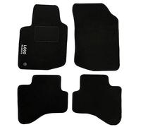 Auto Accessori Lupex | Ensemble de 4 Tapis de Voiture Compatibles avec C1 (2005-2014) avec 1 Clip de Fixation, Tapis de Sol Auto en Forme, avec Broderie Côté Conducteur, Antidérapant