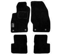 Auto Accessori Lupex | Ensemble de 4 Tapis de Voiture Compatibles avec Corsa D (2006-2014) avec 4 Clips de Fixation, Tapis de Sol Auto en Forme, avec Broderie Côté Conducteur, Antidérapant
