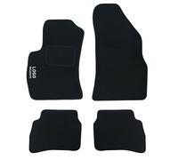 Auto Accessori Lupex | Ensemble de 4 Tapis de Voiture Compatibles avec Doblo première série (2000-2009), Tapis de Sol Auto en Forme, avec Broderie Côté Conducteur, Antidérapant, Avant et Arrière