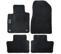 Auto Accessori Lupex | Ensemble de 4 Tapis de Voiture Compatibles avec Juke deuxième série (2019+) avec 2 Clips de Fixation, Tapis de Sol Auto en Forme, avec Broderie Côté Conducteur, Antidérapant