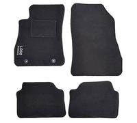 Auto Accessori Lupex | Ensemble de 4 Tapis de Voiture Compatibles avec Juke Premier et deuxième (2010+) avec 2 Clips de Fixation, Tapis de Sol Auto en Forme, Broderie Côté Conducteur, Antidérapant