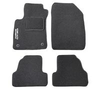 Auto Accessori Lupex | Ensemble de 4 Tapis de Voiture Compatibles avec Mokka A e B (2012+) avec 2 Clips de Fixation, Tapis de Sol Auto en Forme, avec Broderie Côté Conducteur, Antidérapant