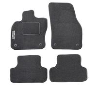 Auto Accessori Lupex | Ensemble de 4 Tapis de Voiture Compatibles avec T-Roc (2017+) avec 4 Clips de Fixation, Tapis de Sol Auto en Forme, avec Broderie Côté Conducteur, Antidérapant