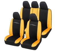 Auto Accessori Lupex Housse de siège Auto Universelle modèle Racing, Housse de siège Avant et arrière, en Polycoton (Noir - Jaune)