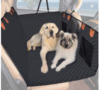 Auto Accessori Lupex | Housse de siège de voiture pour animaux de compagnie, rallonge arrière imperméable, anti-rayures, hamac à fond rigide, fenêtre en maille et ailettes avec fermeture éclair, pour