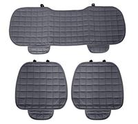 Auto Accessori Lupex - Housse de siège de Voiture Universelle 3 pièces, Protection de siège 2 Avant et 1 arrière, Gris, Protection Confort du Coussin intérieur de l'automobile