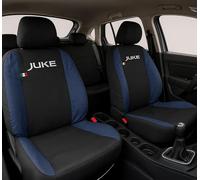 Auto Accessori Lupex - Housses de siège Auto. Housses de siège Auto compatibles avec Juke, Noir Bleu Foncé, Fabriquées en Italie, Housses pour sièges Avant et arrière, Intérieur de la Voiture