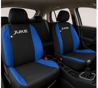 Auto Accessori Lupex - Housses de siège Auto. Housses de siège Auto compatibles avec Juke, Noir Bleu Royal, Fabriquées en Italie, Housses pour sièges Avant et arrière, Intérieur de la Voiture