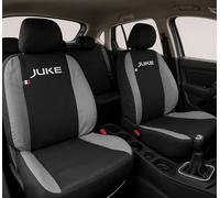 Auto Accessori Lupex - Housses de siège Auto. Housses de siège Auto compatibles avec Juke, Noir Gris Clair, Fabriquées en Italie, Housses pour sièges Avant et arrière, Intérieur de la Voiture
