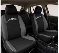Auto Accessori Lupex - Housses de siège Auto. Housses de siège Auto compatibles avec Juke, Noir Gris Foncé, Fabriquées en Italie, Housses pour sièges Avant et arrière, Intérieur de la Voiture