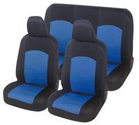 Auto Accessori Lupex - Housses de siège Auto universelles | Bleu Royal | Set de Housses de siège Avant et arrière pour Voiture | Tissu Polyester | No SUV