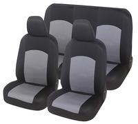 Auto Accessori Lupex - Housses de siège Auto universelles | Gris | Set de Housses de siège Avant et arrière pour Voiture | Tissu Polyester | No SUV