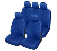 Auto Accessori Lupex - Housses de siège de Voiture universelles, en Tissu Polyester matelassé (Ensemble Complet, Bleu Clair)