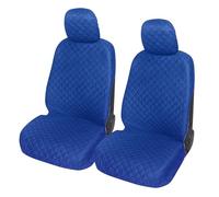 Auto Accessori Lupex - Housses de siège de Voiture universelles, en Tissu Polyester matelassé (Paire Avant, Bleu Clair)