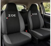 Auto Accessori Lupex Housses de sièges de Voiture compatibles Zoe Housse appuie-tête Incluse | Fabriqué en Italie (Noir/Gris foncé)
