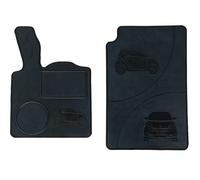 Auto Accessori Lupex Jeu de 2 Tapis de Voiture en Caoutchouc compatibles avec Smart, Compatible Smart 1a série, adaptés à Toutes Les Saisons, Noirs, formés pour l'avant
